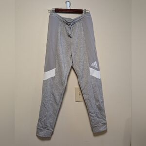 Adidas Colorblock Jogger Sweatpants – Women’s M – Gray/White